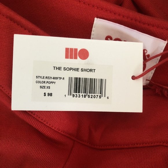 Solid & Striped Sophie Shorts Poppy Red - Picture 8 of 8